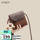 viney牛皮包包女包小眾斜挎手機包洋氣單肩包生日女神節38婦女節禮物