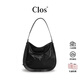 CLOSBlend系列hobo包流浪包植鞣小牛皮單肩手提斜挎包 植鞣黑
