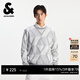 杰克·瓊斯（JACK&JONES）男裝毛衣時(shí)尚百搭簡(jiǎn)約純色經(jīng)典提花直筒圓領(lǐng)針織衫上衣225313013 A06雪白色 常規 S （170）
