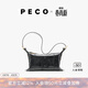 PECO枕頭包小號單肩休閑百搭腋下包春夏通勤小眾高級感休閑簡(jiǎn)約斜挎包 經(jīng)典黑頭層油蠟牛皮