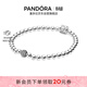 潘多拉（PANDORA）925銀串珠手鏈簡(jiǎn)約素鏈優(yōu)雅百搭個(gè)性情侶925銀手鏈生日禮物