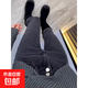 黑灰小腳牛仔褲女2026年春夏新款彈力大碼胖mm顯瘦高腰九分鉛筆褲 黑色 L