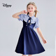 迪士尼（Disney）朱迪兔子警官連衣裙子女童裝春2026新款洋氣禮服裙子網(wǎng)紗童裝長(cháng)裙 藏青色 短袖款 110