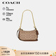 蔻馳（COACH）【品牌直供】女士TERI手提單肩斜挎包新月包拼色CW323女神節禮物