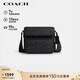蔻馳（COACH）【品牌直供】禮物男士SULLIVAN小號斜挎包炭灰色/黑色CZ396