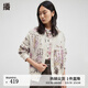 播商場(chǎng)同款Houzichao聯(lián)名刺繡印花毛衣24冬針織開(kāi)衫女BDR4UD3846 P24木槿花 L