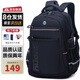 佐奴初中生書(shū)包大容量多隔層減負護脊背包男女高中學(xué)生雙肩包 黑色