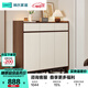 林氏家居帶抽屜入戶(hù)門(mén)口鞋柜玄關(guān)柜一體收納靠墻鞋架家用餐邊儲物OV4N