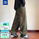 唐獅2025秋冬男梭織前后破縫寬松哈倫休閑長(cháng)褲
