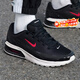 耐克（NIKE）男鞋 26春季新款AIR MAX可視氣墊鞋緩震耐磨慢跑鞋穩定低幫跑步鞋 黑白/紅鉤/AIR氣墊 42 (內長(cháng)265mm)