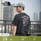 北面（The North Face）短袖T恤情侶款小熊戶(hù)外圓領(lǐng)寬松舒適透氣25新品【經(jīng)典款】|8EYN JK3/宇宙黑 M /170