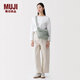 MUJI 不易沾水帶透明夾層斜挎包包包女包男包痛包單肩包 EF0FUA6S 苔綠色