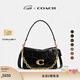 蔻馳（COACH）【禮物】新款女士Chain Tabby菱格紋絎縫26號鏈條斜挎包真皮女包 B4/黑色
