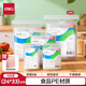 得力（deli）10號自封袋 留樣袋塑料袋密封袋食品級樣品袋封口袋加厚實(shí)驗室包裝袋 24*33cm紅邊8絲厚/100只 LQ735-10