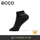 愛(ài)步（ECCO）運動(dòng)襪 休閑運動(dòng)鞋襪黑白色長(cháng)絨低幫舒適短襪兩雙裝 9085480 黑色908548000101含 2雙 均碼 3941