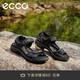 愛(ài)步（ECCO）涼鞋男 沙灘鞋輕便耐磨休閑鞋露趾 越野06956450034 黑色/灰色43
