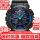 卡西歐（CASIO）G-SHOCK海洋之心時(shí)尚炫酷防水防震運動(dòng)手表男禮物推薦 藍針GA-100-1A2