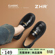 ZHR樂(lè )福鞋女學(xué)院風(fēng)新款皮鞋百搭軟厚底單鞋女套腳女鞋 BK181黑色37