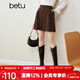 百圖betu女裝秋冬新款短褲美拉德冬日限定ins風(fēng)高腰闊腿短褲女2310T81 深啡 XS