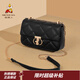 稻草人包包女包2026新款牛皮高級感單肩包百搭通勤斜挎包生日禮物送女友 黑色-A款