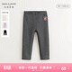 MARC&JANIE【黑科技蓄熱】馬克珍妮冬裝女童加絨彈力打底褲鯊魚(yú)褲241202