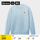 蕉內（Bananain）熱皮302++男女同款鎖溫圓領(lǐng)套頭毛衣保暖打底長(cháng)袖秋冬套頭衫新款 天水藍 M