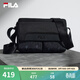 FILA 斐樂(lè )官方男包挎包冬季新款時(shí)尚休閑隨身包單肩包斜挎包 正黑色-BK XS
