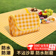 喆煒野餐墊防潮墊加厚戶(hù)外野炊野營(yíng)帳篷地墊春游坐墊防水草坪墊子折疊 黃色格子無(wú)紡布加厚 1.5米*2米可圍坐4-6人