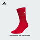 adidas一雙裝抗菌舒適日常百搭基礎款襪子男女阿迪達斯官方   能量紅/漢玉白/柔和紅   L