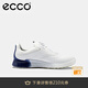 愛(ài)步（ECCO）高爾夫男鞋 戶(hù)外運動(dòng)休閑鞋男士跑步鞋防水透氣 高爾夫S3 102954 白色/深邃藍/亮白色10295460616 41