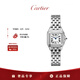 卡地亞獵豹系列方盤(pán)石英手表女款白盤(pán)鋼帶小號23mmWSPN0013