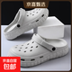 【CROCS同款】洞洞鞋男女時(shí)尚厚底增高夏季卡駱馳同款涼鞋戶(hù)外 灰色 42 -43