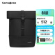 新秀麗（Samsonite）都市通勤大容量雙肩包休閑翻蓋設計商務(wù)旅行通勤包書(shū)包TR1*09030 TR1*09030黑色
