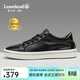 楓葉（leaveland）男鞋新品頭層牛皮透氣板鞋男簡(jiǎn)約百搭小白鞋軟底休閑鞋子男 黑色（皮鞋碼） 41 (255mm)