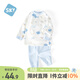 舒貝怡嬰兒衣服兒童內衣套裝純棉寶寶睡衣春夏款分體家居服秋衣褲藍90