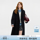 范思藍恩鉆石立裁系列小個(gè)子雙面呢大衣女秋冬復古羊駝毛外套14216 氣質(zhì)黑 XXS