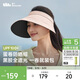 蕉下（beneunder）遮陽(yáng)帽女防曬帽子太陽(yáng)帽黑膠空頂帽防紫外線(xiàn)夏季蛋卷收納便攜粉