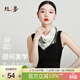 絲界高檔真絲絲巾100%桑蠶絲小方巾系脖領(lǐng)巾2025新款印花發(fā)繩綁包禮物