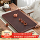 金鑲玉 德國電木茶盤(pán)家用大號排水式茶臺整塊紅料電膠木簡(jiǎn)易茶托盤(pán) 圓角無(wú)邊紅電木茶盤(pán)70*40