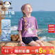 饞嘴狗（CHANZUIGOU）童裝女童紫色小兔抗菌涼感T恤2026夏季新款洋氣上衣百搭款 紫色 130 cm