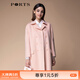PORTS寶姿秋季新款女裝長(cháng)袖通勤毛呢外套大衣SM9C019NWW024 蜜桃粉 M (6)