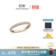 丹尼爾惠靈頓（DanielWellington）dw戒指女重磅新品窄版星耀玫瑰金52號送女友生日禮物DW1705