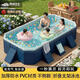 西哈泳士免充氣游泳池家用可折疊兒童嬰兒游泳桶加厚成人大型支架戶(hù)外泳池 1.6米 夾網(wǎng)5層加厚【入門(mén)套餐】