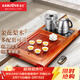 金灶（KAMJOVE）花梨木茶盤(pán)套裝 實(shí)木茶臺自動(dòng)上水茶具套裝 茶道家用電茶盤(pán) R-800 搭配E9茶藝爐 陶瓷茶具 茶渣桶