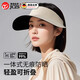 煦凜德國品質(zhì)防曬帽女夏季大帽簷空頂遮陽(yáng)帽子可折疊遮陽(yáng)帽無(wú)痕一體 米白色【輕盈收納】適用大小頭圍 【均碼】可調節松緊