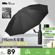 蕉下（beneunder）全自動(dòng)雨傘可折疊男士商務(wù)傘雙人傘女士拒水雨傘加大傘面 【10骨款】石巖黑