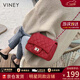 viney包包女包紅色新娘婚包牛皮鏈條斜挎包生日三八38女神節禮物老婆 【深紅】3.8節送媽媽實(shí)用高檔品牌輕奢洋氣單肩小包