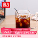 富光高硼硅玻璃杯花茶杯子單層果汁杯牛奶杯帶把帶刻度水杯男女