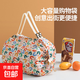 京東物流 可折疊購物袋便攜超市防水環(huán)保手提買(mǎi)菜大容量收納袋子 圖案系列 （花色隨機）