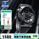 卡西歐（CASIO）G-SHOCK小鋼炮金屬表殼防震防水自動(dòng)LED運動(dòng)男士女士手表一對表 GM-110BB-1APR